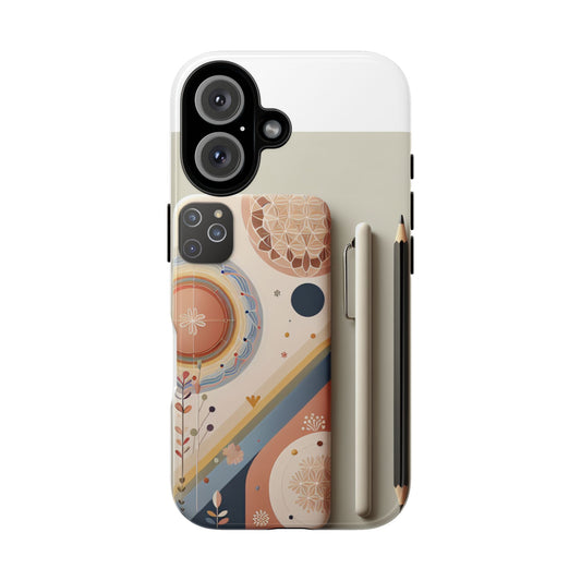 Bohemian Phone Case - Tough Cases, Stylish Phone Cover, Unique Gift, Trendy Accessories, Cosmic Design, Artful Mobile Protection