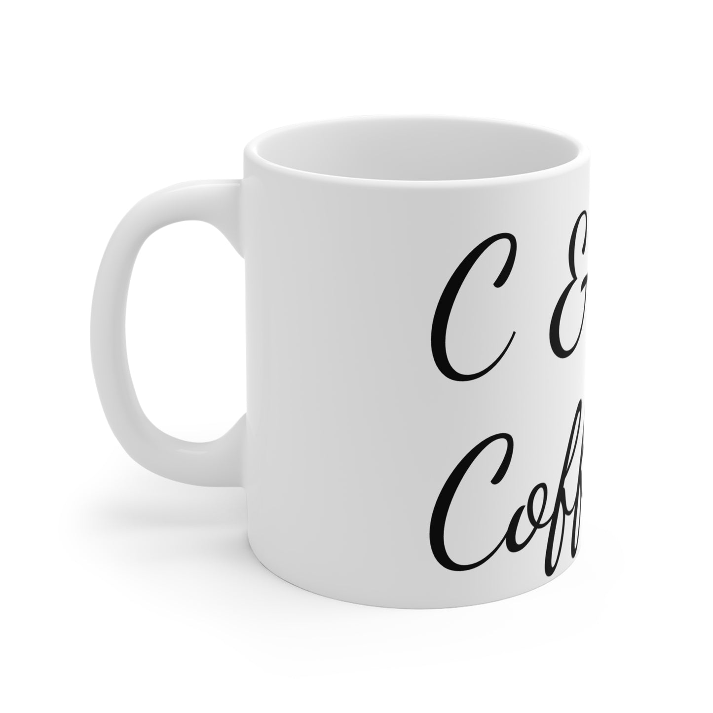 C & C Coffee Mug - 11oz Stylish Ceramic Drinkware for Coffee Lovers