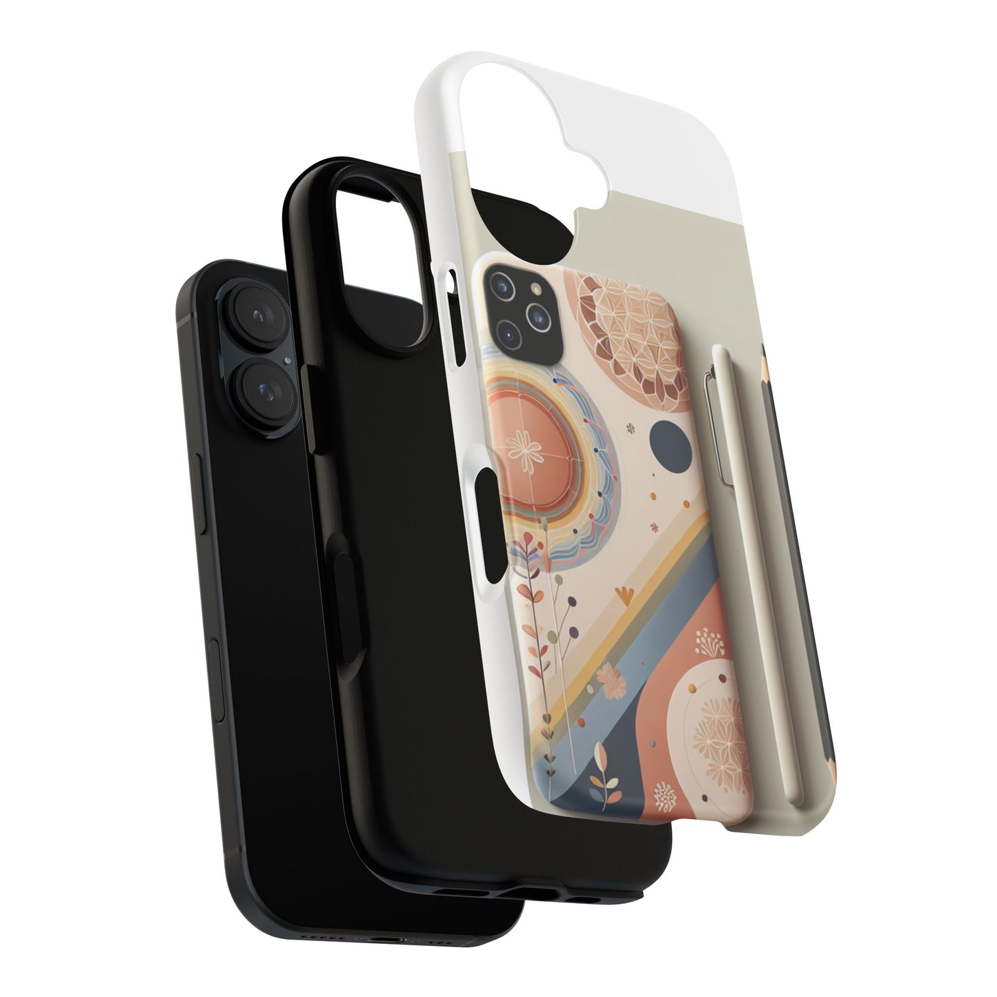 Bohemian Phone Case - Tough Cases, Stylish Phone Cover, Unique Gift, Trendy Accessories, Cosmic Design, Artful Mobile Protection